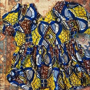 Custom made African top